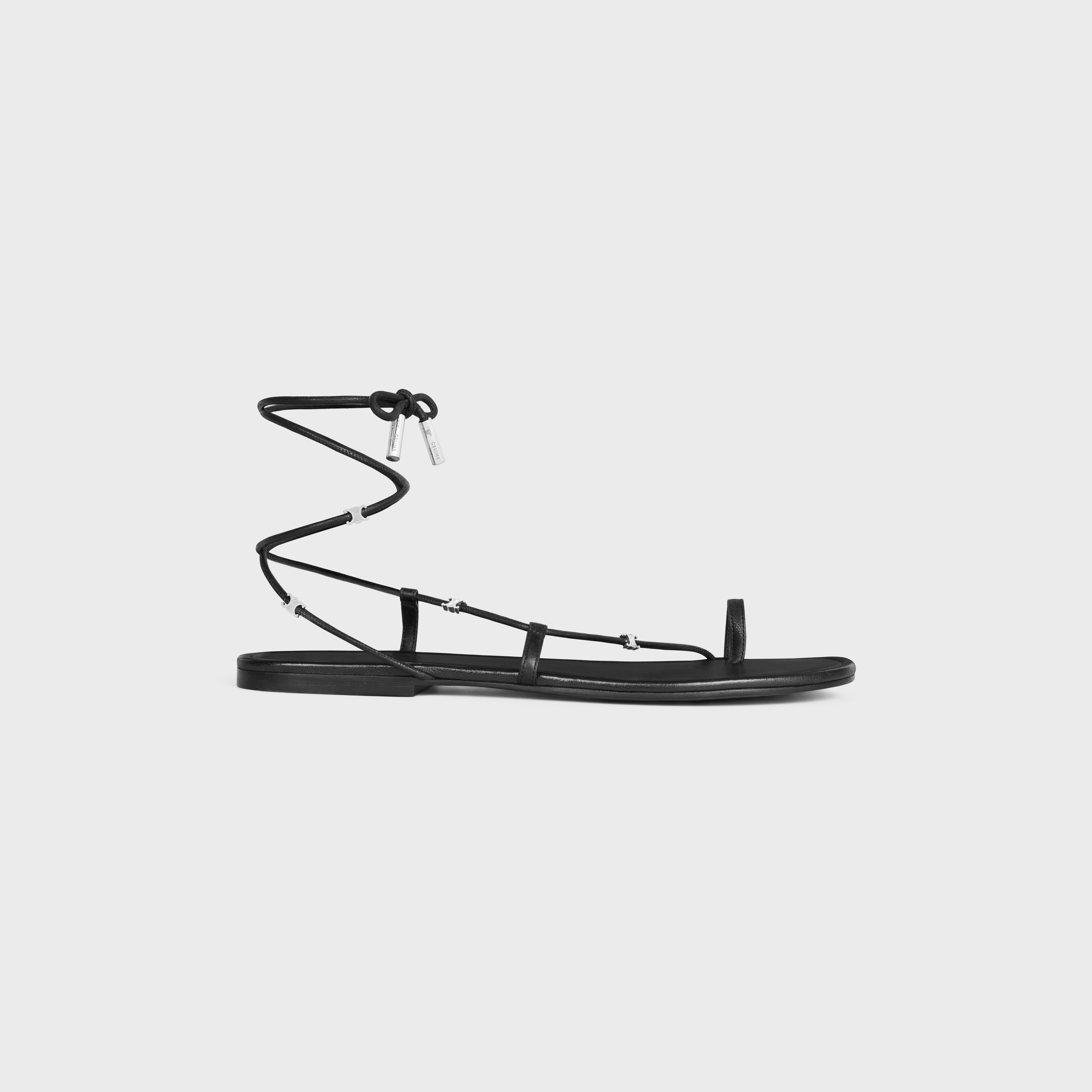 SPIRAL SANDAL IN LAMBSKIN - | CELINE